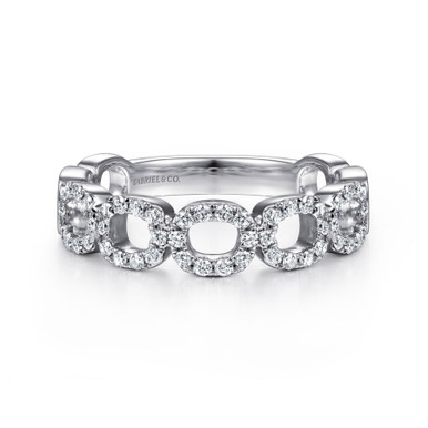 14K Gold Open Diamond Circle Ring (1/4 TCW)