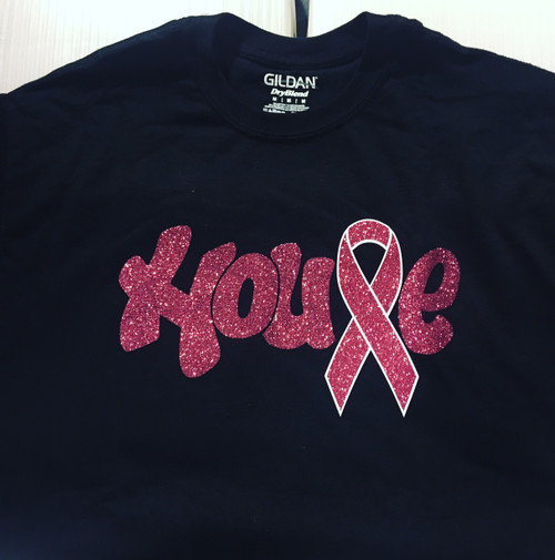 House Breast Cancer Awareness shirt (pink Ribbon)