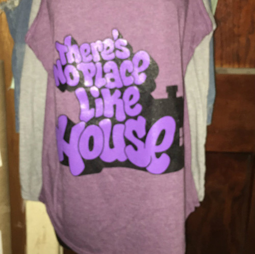 violet tank with violet prints