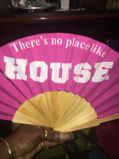 There's No Place Like House foldable Fans (Pink)