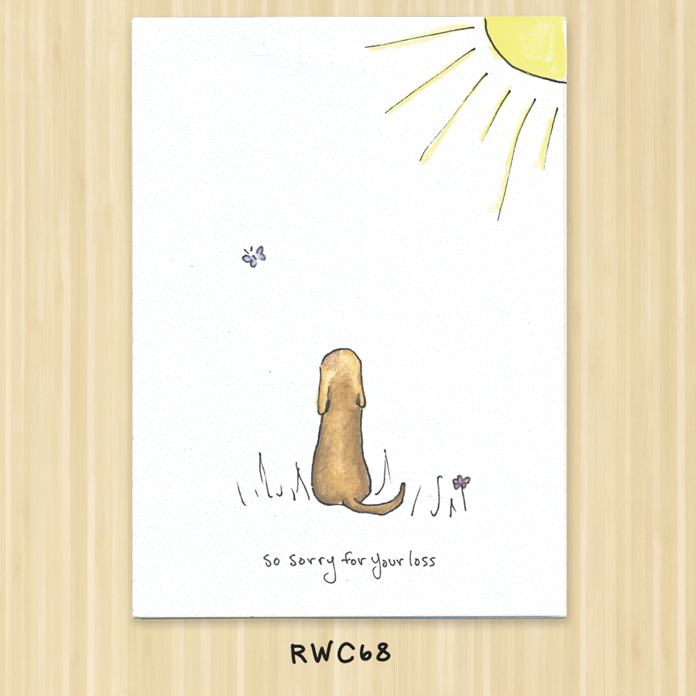 so sorry dog or puppy greeting card