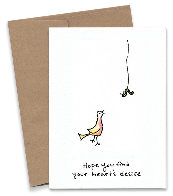 Hope You Find Your Hearts Desire (Bird) Rosie's Wonders Connection Cards