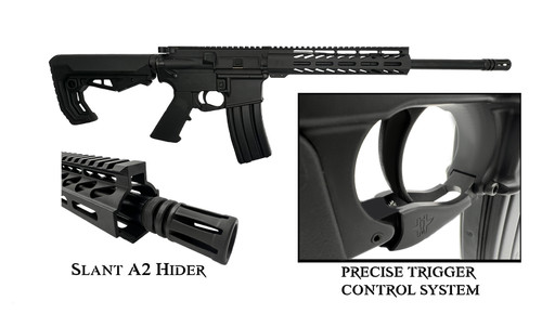 5.56 Nato 16 N"  Rifle / 1:8 Twist / 10" MLOK  / Minos Stock / Blk / MSRP $859.00