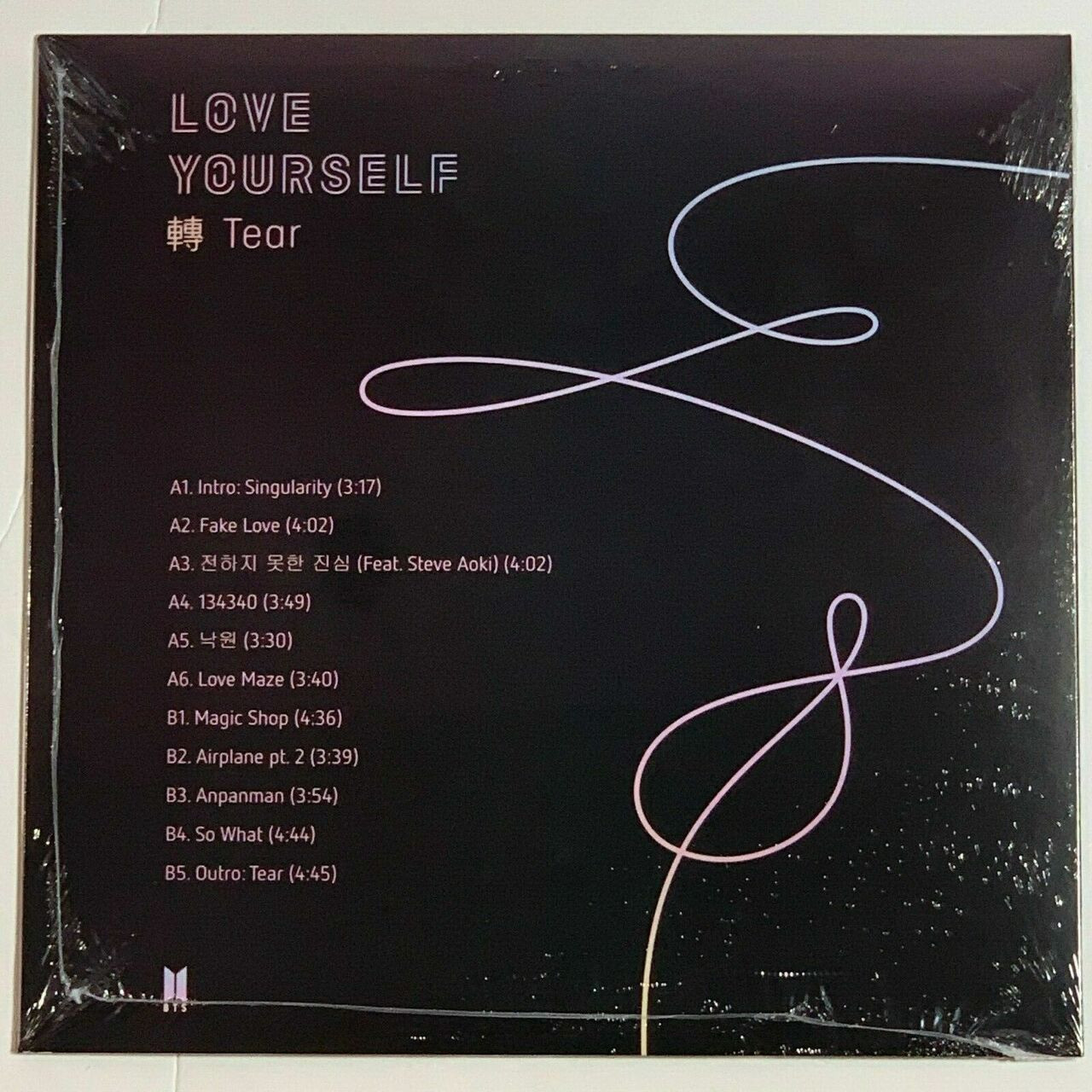 BTS Love Yourself Tear 1LP Vinyl Limited Black 12