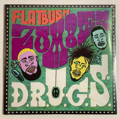 Flatbush Zombies DRUGS 2LP Vinyl Limited Black 12