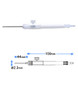 Vacuum Wand Body for Wafers - Teflon + PEEK - NO - Metal Tube for Stainless Steel