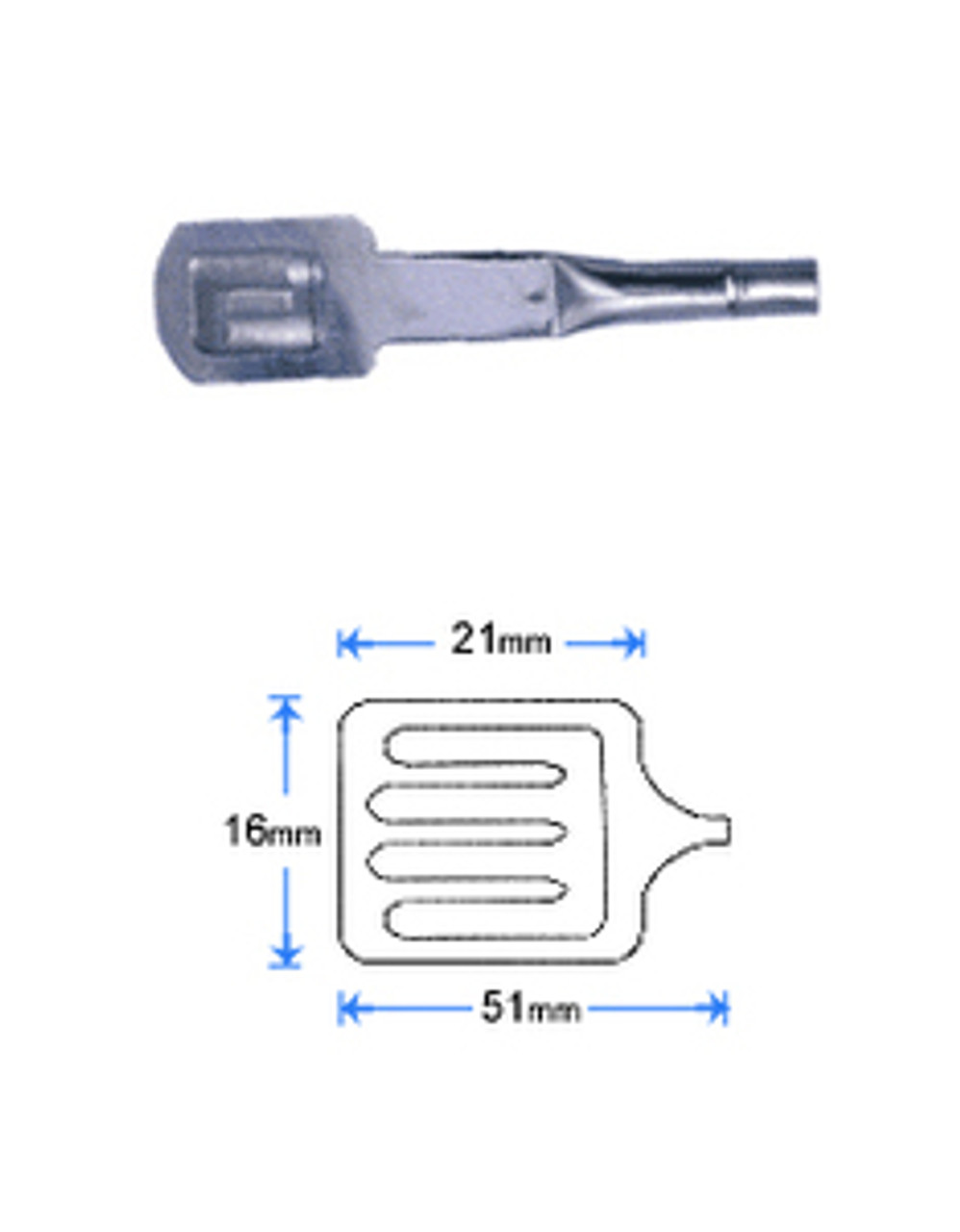 Wafer Tip- Stainless Steel  - 5" wafer