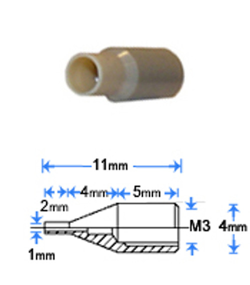 Tip for Small Parts Vacuum Wand - Nozzle - PEEK - Diameter - 1.0mm
