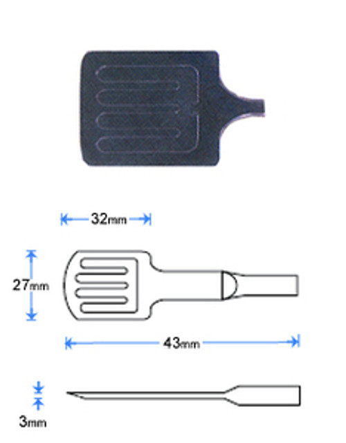 Wafer Tip - Conductive Peek - 6" wafer - Swivel Joint - Push in