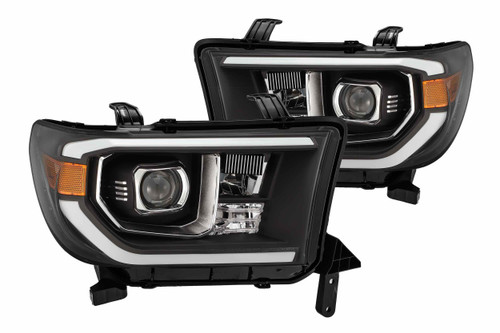 ARex Pro Halogen Headlights:: Toyota Tundra (07-13) - Gloss Black (Set) (w/ Auto-Leveling)