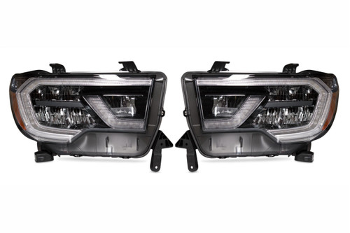 OEM LED Headlights: Toyota Sequoia (18+) (Black / Left)