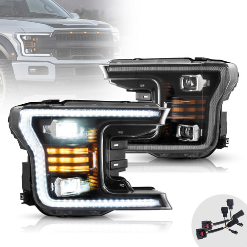 18-20 Ford F150 LED Dual Beam Projector HeadLights