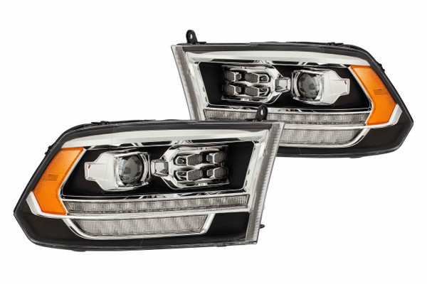 ARex Pro Halogen Headlights:: Dodge Ram (09-18) - Chrome (Set)