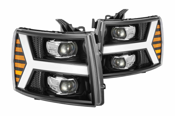 ARex Pro Halogen Headlights:: Chevy Silverado 1500 (07-13) - Chrome (Set)