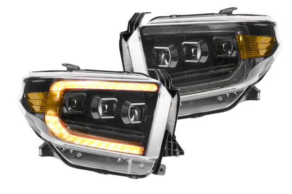 XB LED Headlights: Toyota Tundra (14-20) (Pair / ASM / Amber DRL) (Gen 2)