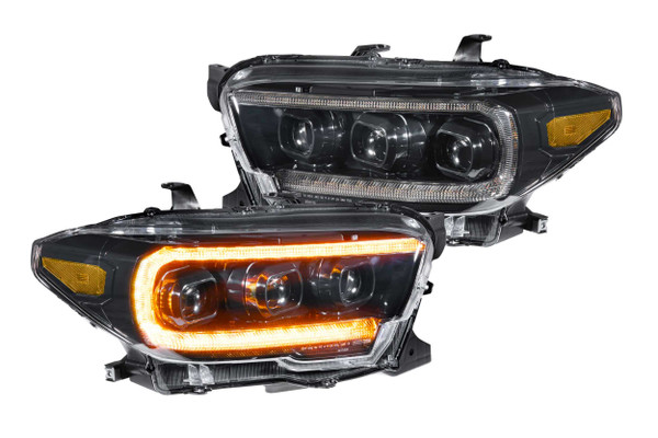 XB LED Headlights: Toyota Tacoma (16-20) (Pair / ASM / Amber DRL) (Gen 2)