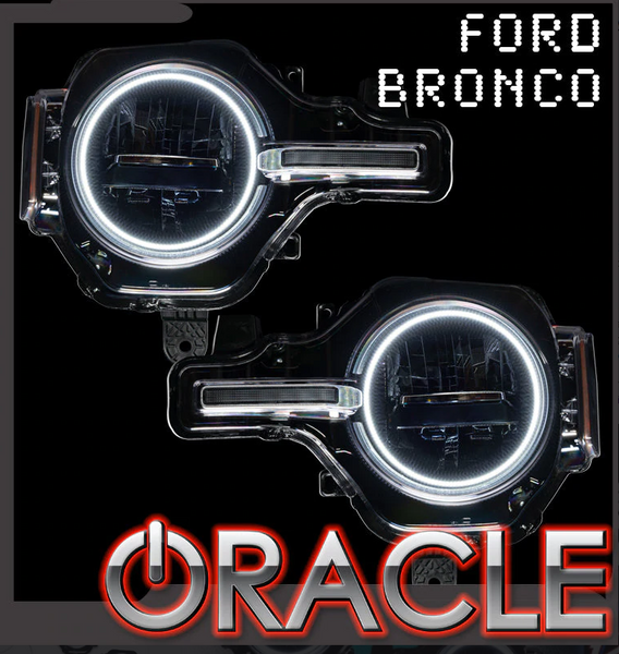 ORACLE LIGHTING 2021-2022 FORD BRONCO LED HEADLIGHT HALO KIT - BASE HEADLIGHTS