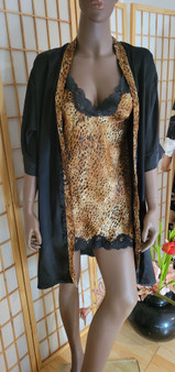 Satin Robe and Chemise Set