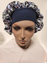 SATIN FLORAL PRINT HAIR BONNETS