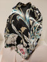 SATIN FLORAL PRINT BONNET