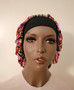SWIRL DESIGN HAIR BONNET, BLACK BAND