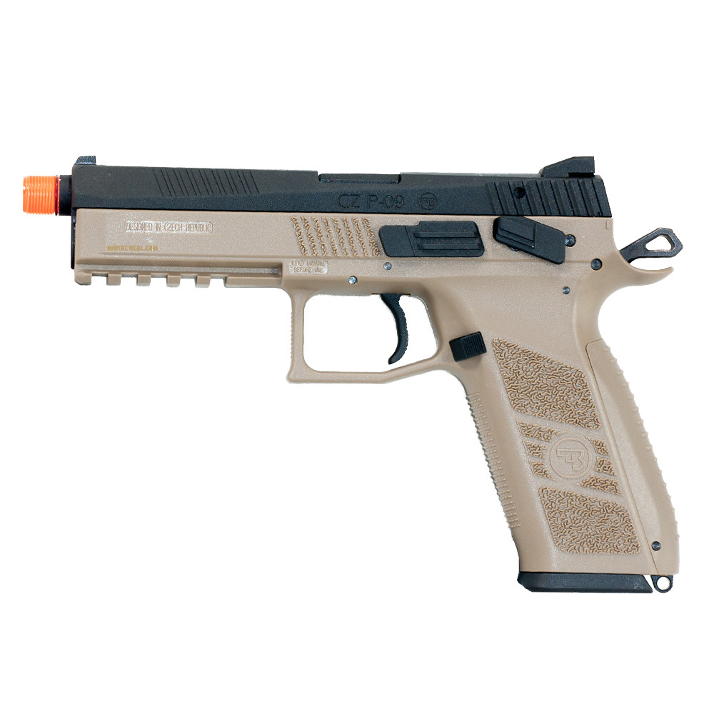 CZ P09 PISTOL AIRSOFT GBB THREADED FDE low price of 110.49
