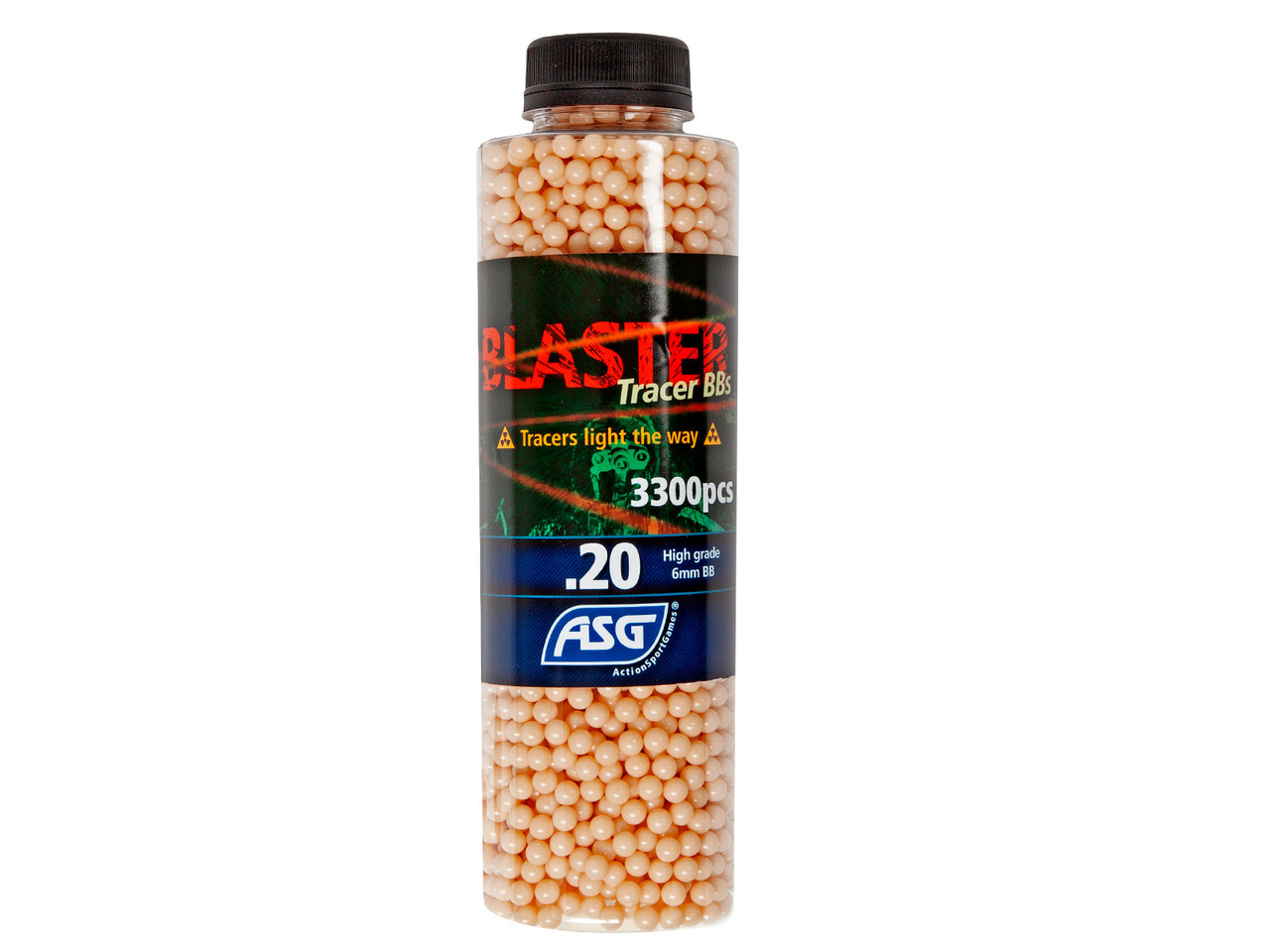 ASG BLASTER 0.20G RED TRACER AIRSOFT BBS 3000 COUNT 0.20G RED