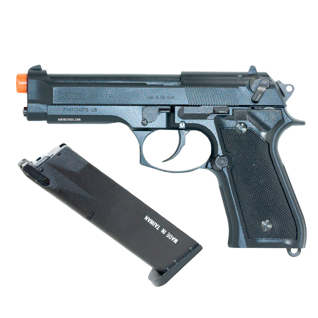 KWA M9 PTP Tactical Gas Blowback Pistol with Lower Rail –