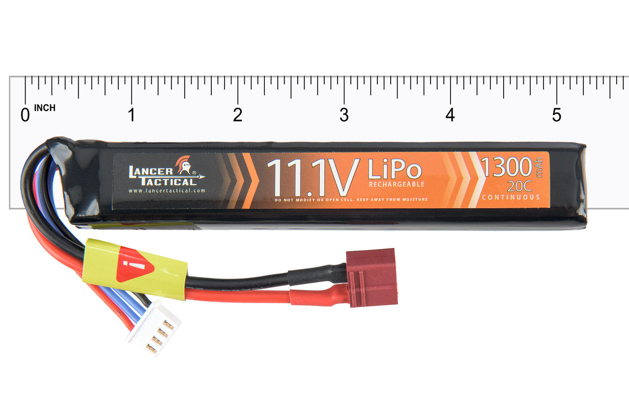 ASG - Batterie Li-Po 11.1V 1300mAh - Triple stick - Elite Airsoft