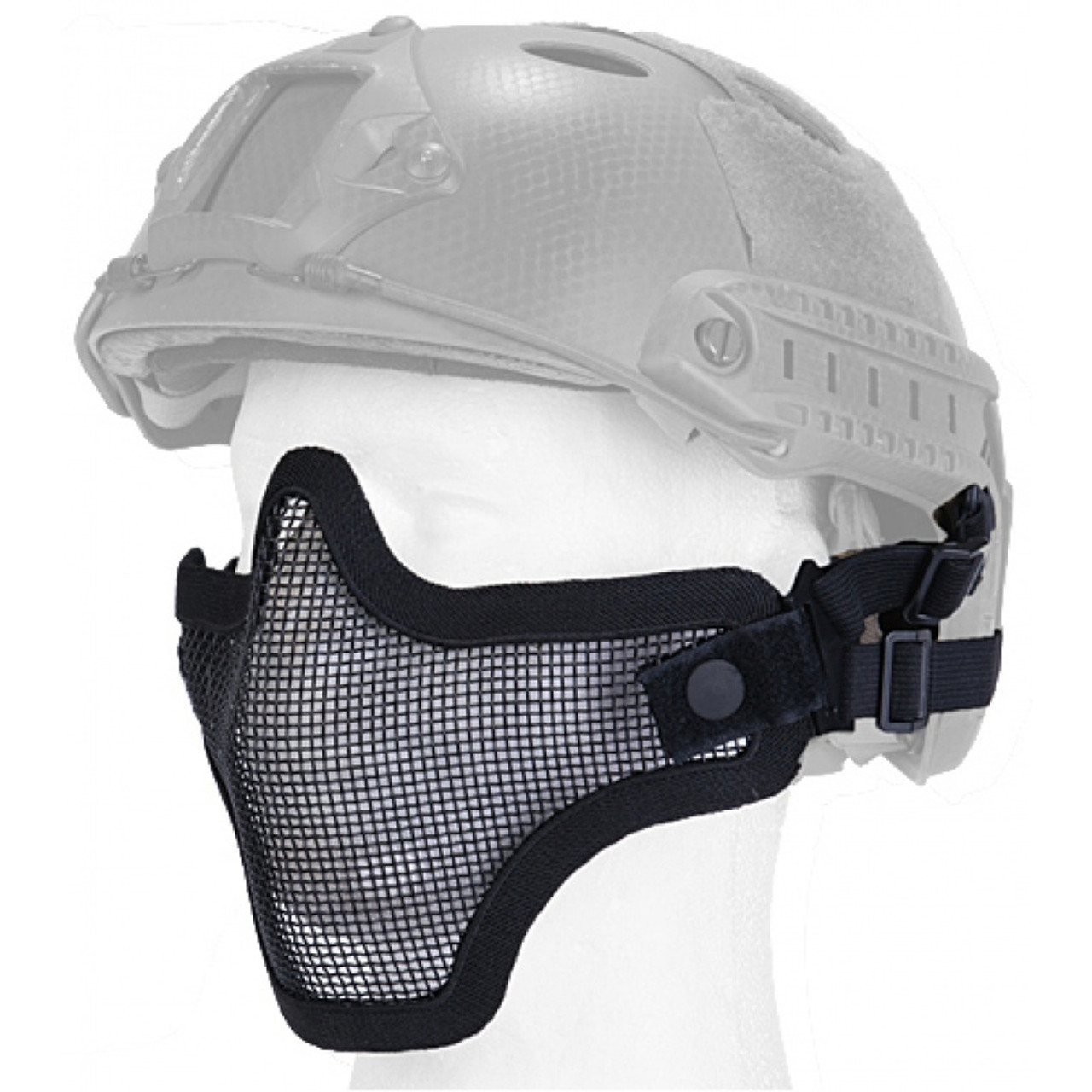 Bravo Strike Steel Half-Face Mesh Mask ( Black )