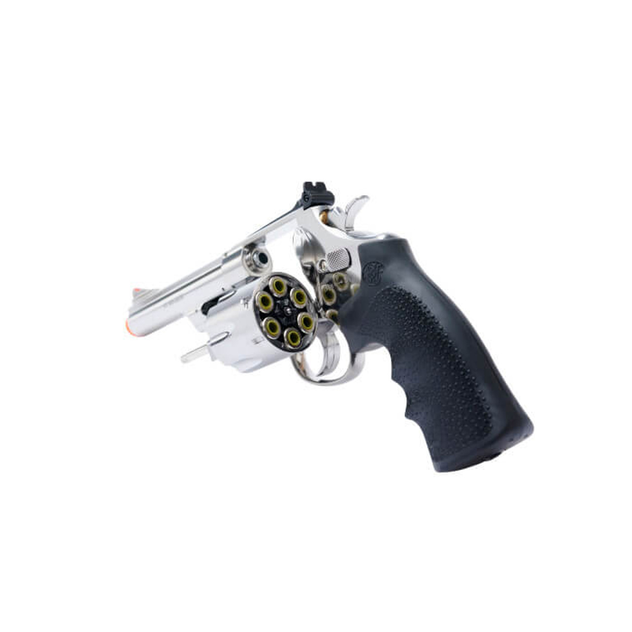S&W M29 5 INCH BARREL CO2 AIRSOFT REVOLVER - CLASSIC CHROME FINISH - MiR  Tactical