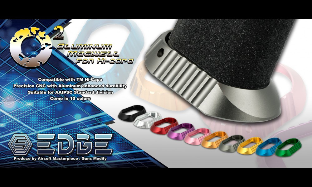 EDGE CUSTOM O2 ALUMINUM MAGWELL FOR HI-CAPA - MiR Tactical