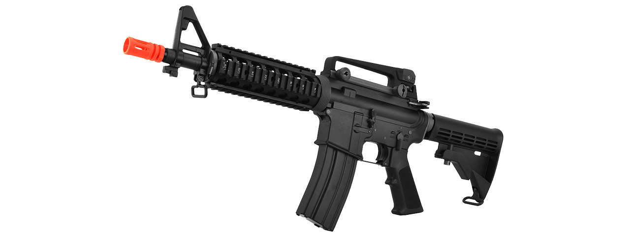 WE Tech M16A3 Open Bolt Full Metal Gas Blowback Airsoft GBBR Rifle, Black