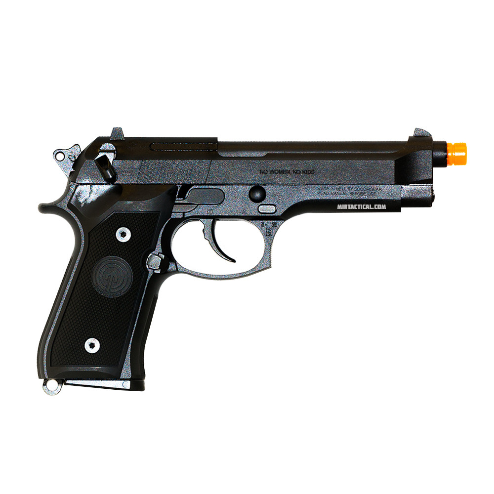 M9 HITMAN W/ COMPENSATOR AIRSOFT GBB PISTOL low price of 131.74
