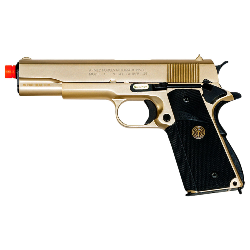 24k Gold 1911 Classic Gbb Airsoft Pistol Low Price Of 157 24