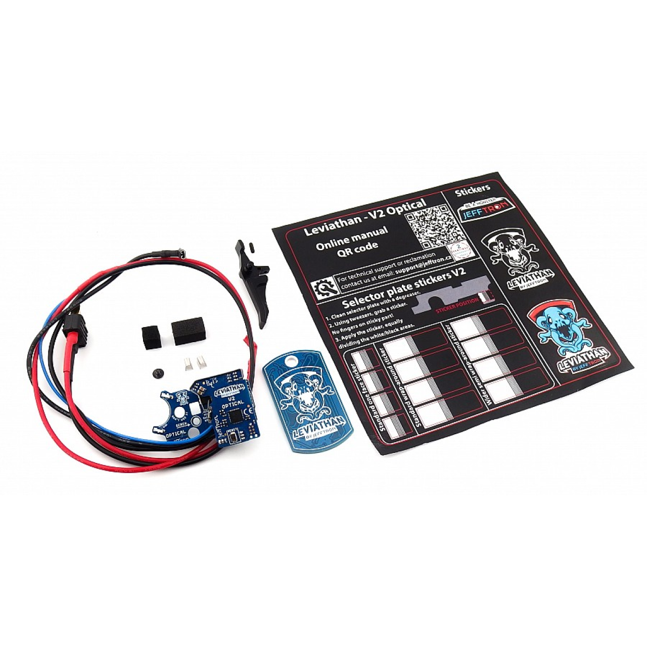 JEFFTRON LEVIATHAN V2 OPTICAL MOSFET REAR WIRED W/ SPEED CNC BLACK