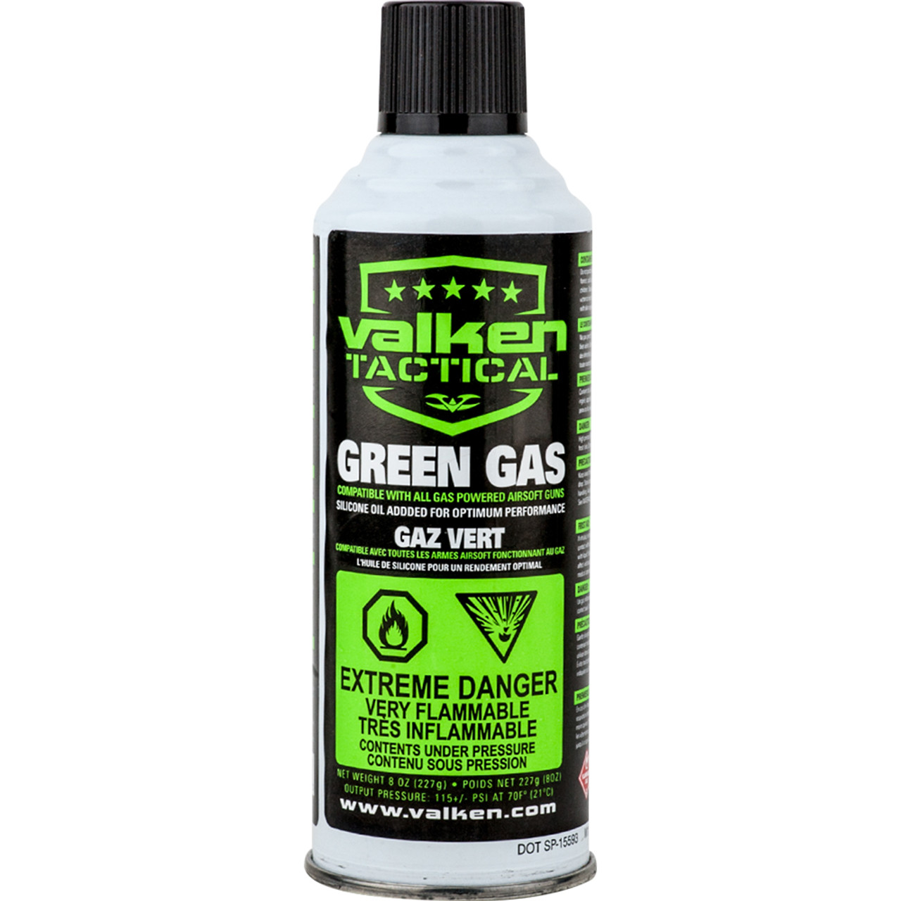 VALKEN AIRSOFT GREEN GAS 8 OZ CAN low price of $10.19
