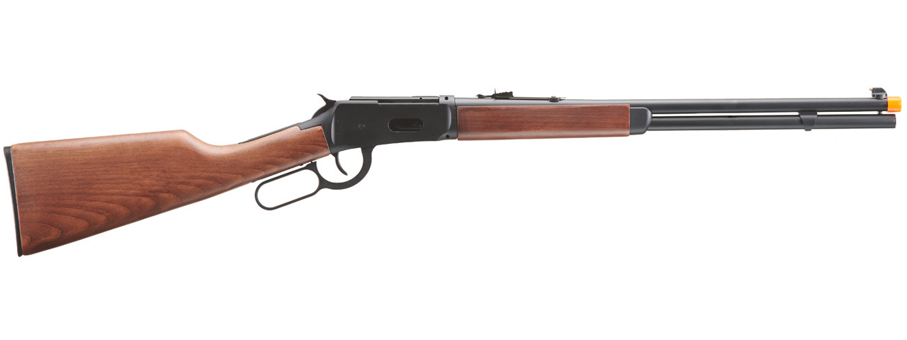 DOUBLE BELL M1894 CO2 POWERED LEVER ACTION AIRSOFT RIFLE BLACK / WOOD