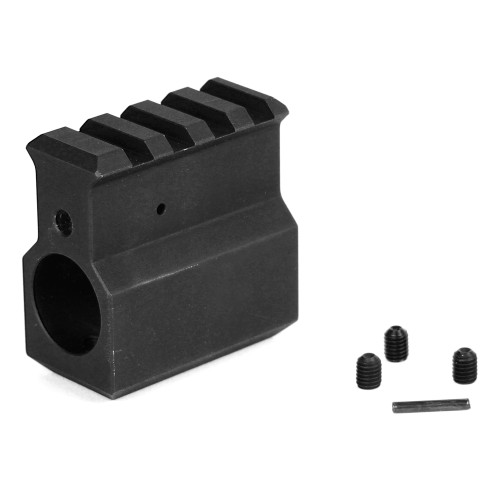 Lbe .750 Gas Block W/rail Blk