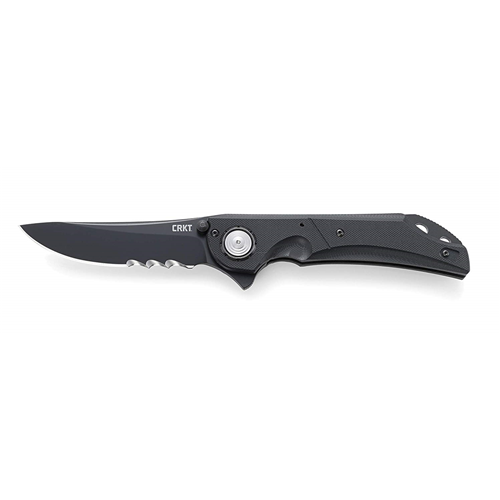 Seismic Folding Knife With Black Hollow