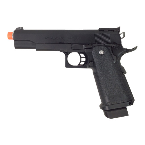 TOKYO MARUI HI-CAPA 5.1 GOVERNMENT MODEL GREEN GAS BLOWBACK AIRSOFT PISTOL - BLACK