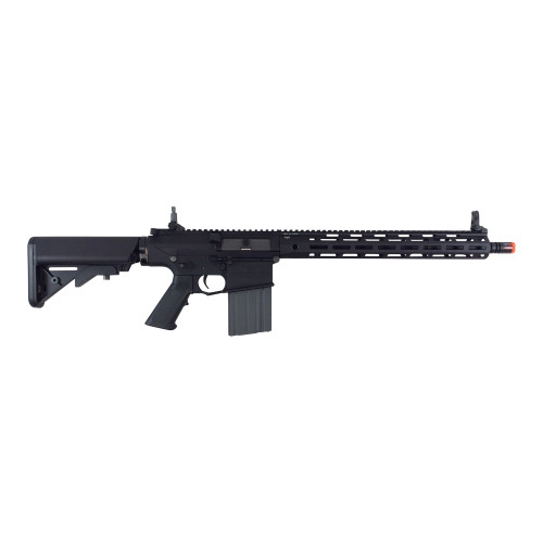 G&G KNIGHTS ARMAMENT SR25 E2 APC AEG W/ M-LOK HANDGUARD AND G2 GEARBOX - BLACK