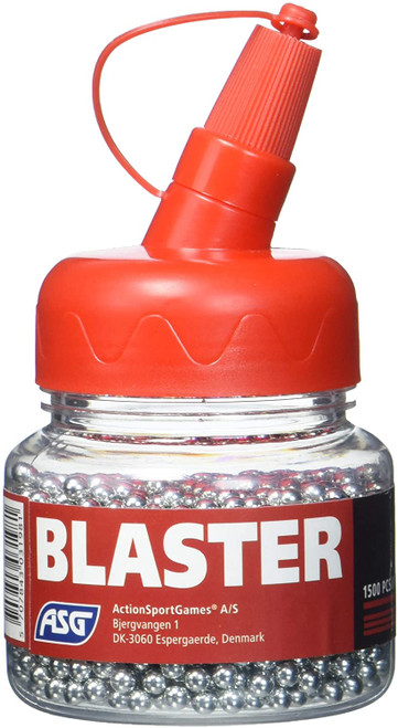 ASG BLASTER STEEL 4.5MM BB 0.35G - 1500 COUNT ::BLASTER STEEL BB ::4.5MM 0.35G ::1500 COUNT