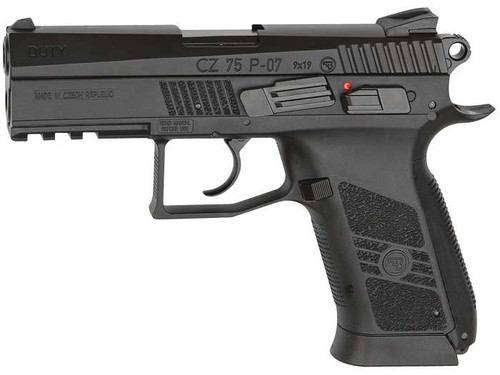 ASG CZ 75 P-07 DUTY AIRGUN BLOWBACK PISTOL - BLACK