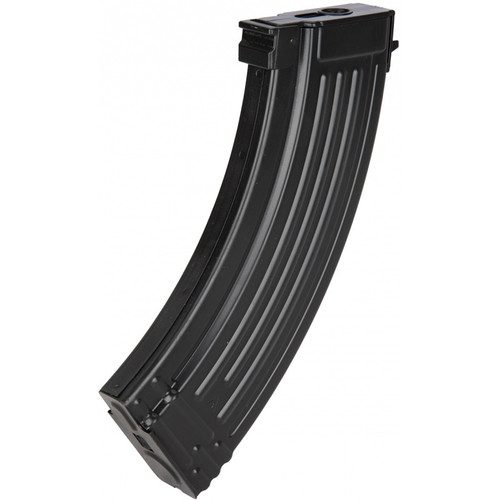 LCT AK SERIES AK-47 130 ROUND MID CAP FULL METAL AIRSOFT AEG MAGAZINE - BLACK