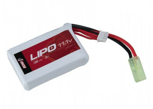 ECHO1 11.1V 1300 MAH 20C PEQ LIPO BATTERY - TAMIYA