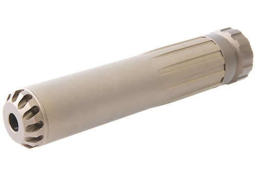 ACTION ARMY AAP-01 BARREL EXTENSION 14MM CCW MOCK SUPPRESSOR - FDE