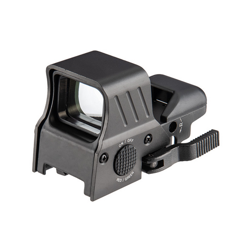 LANCER TACTICAL 4 RETICLE RED / GREEN DOT REFLEX SIGHT W/QD MOUNT - BLACK