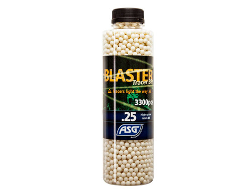 ASG BLASTER 0.25G GREEN TRACER AIRSOFT BBS - 3300 COUNT ::0.25G BLASTER TRACER ::GREEN - 3300 CNT