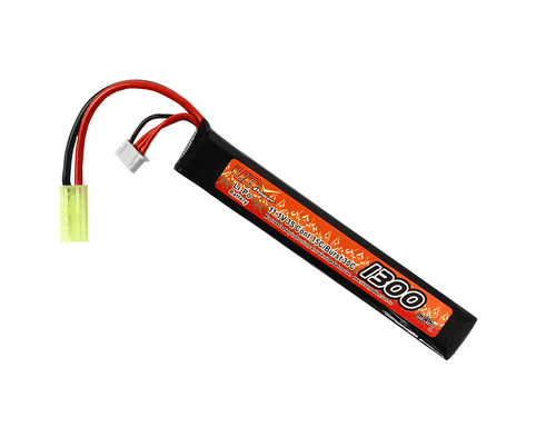 VB-POWER AIRSOFT 11.1V 1300MAH 15C/30C LIPO STICK BATTERY - TAMIYA